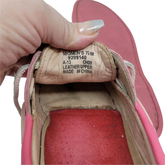 Pink and Tan Sperry Top-Sider Size 7.5 - Picture 6 of 8